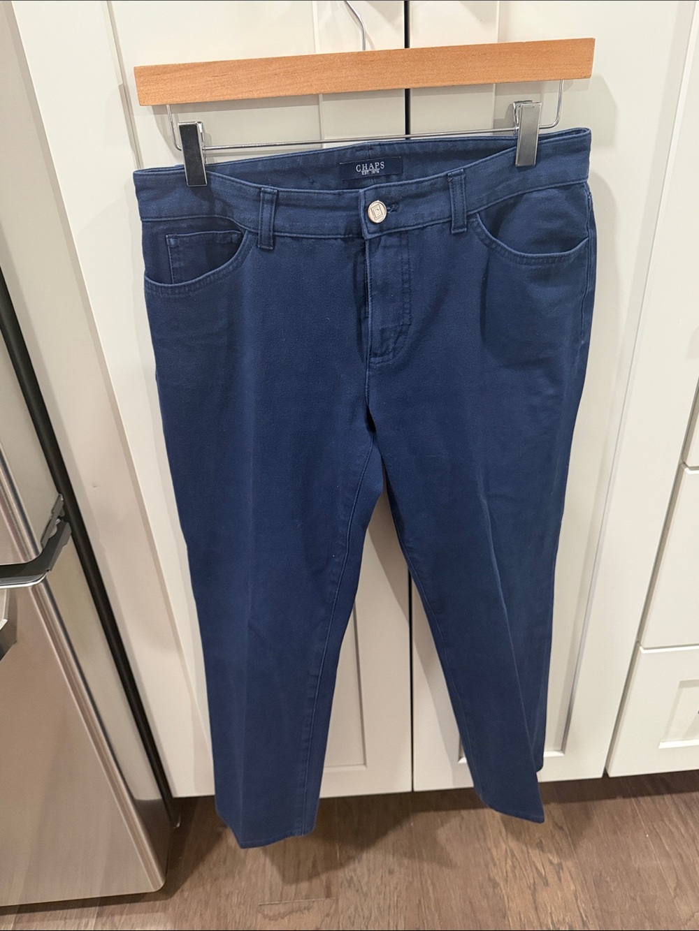 Chaps Navy Blue Cropped Ankle Jeans